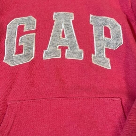 Kids' Gap Logo Hoodie - Bright Pink, Gray Letters - Picture 3 of 6